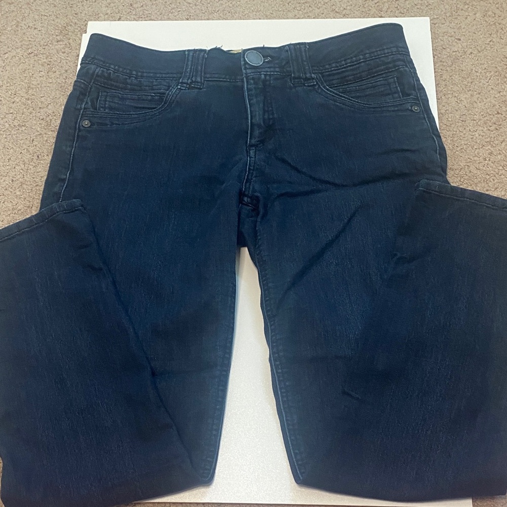 Democracy Women's Deep Blue Straight Leg Jeans With Tummy Control Feature